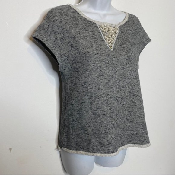 Pull & Bear Pearl Short Sleeve Top small - Picture 6 of 7